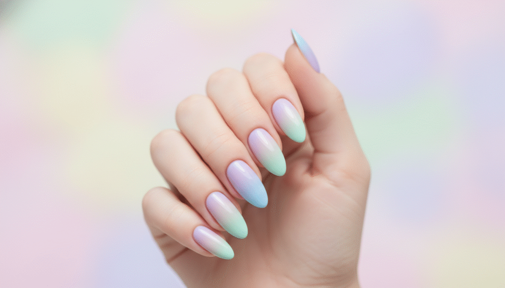 Pastel Ombre Nails