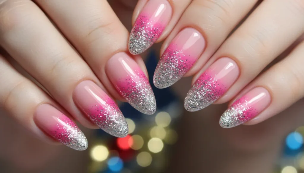 Glitter Ombre Nails