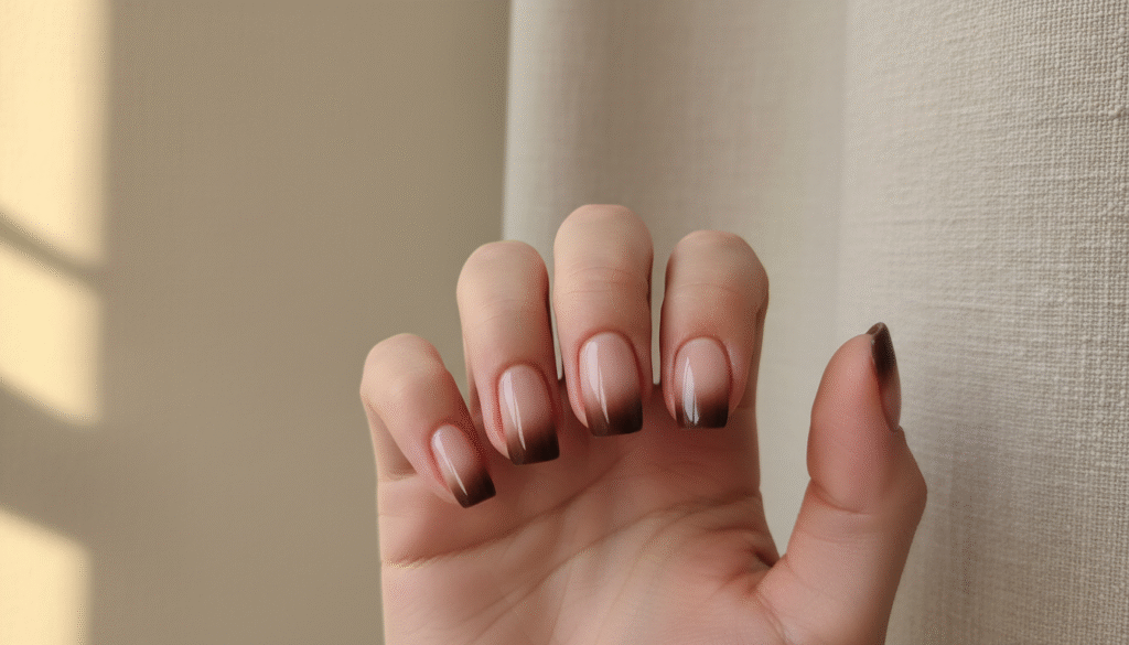  Brown Ombre Nails
